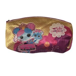 Lalaloopsy Lala-oopsies Pink Cat Zipper Pencil Case Makeup Pouch Doll Accessory
